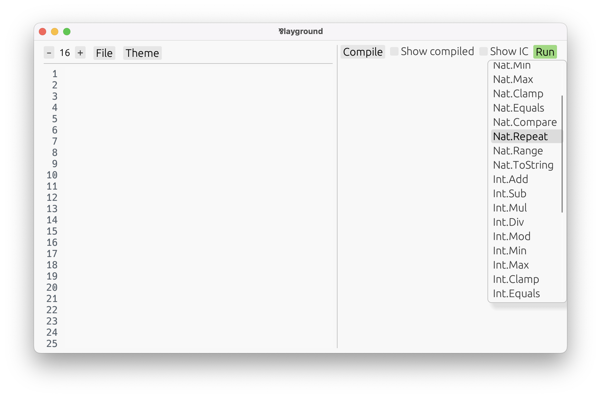 List of built-in functions