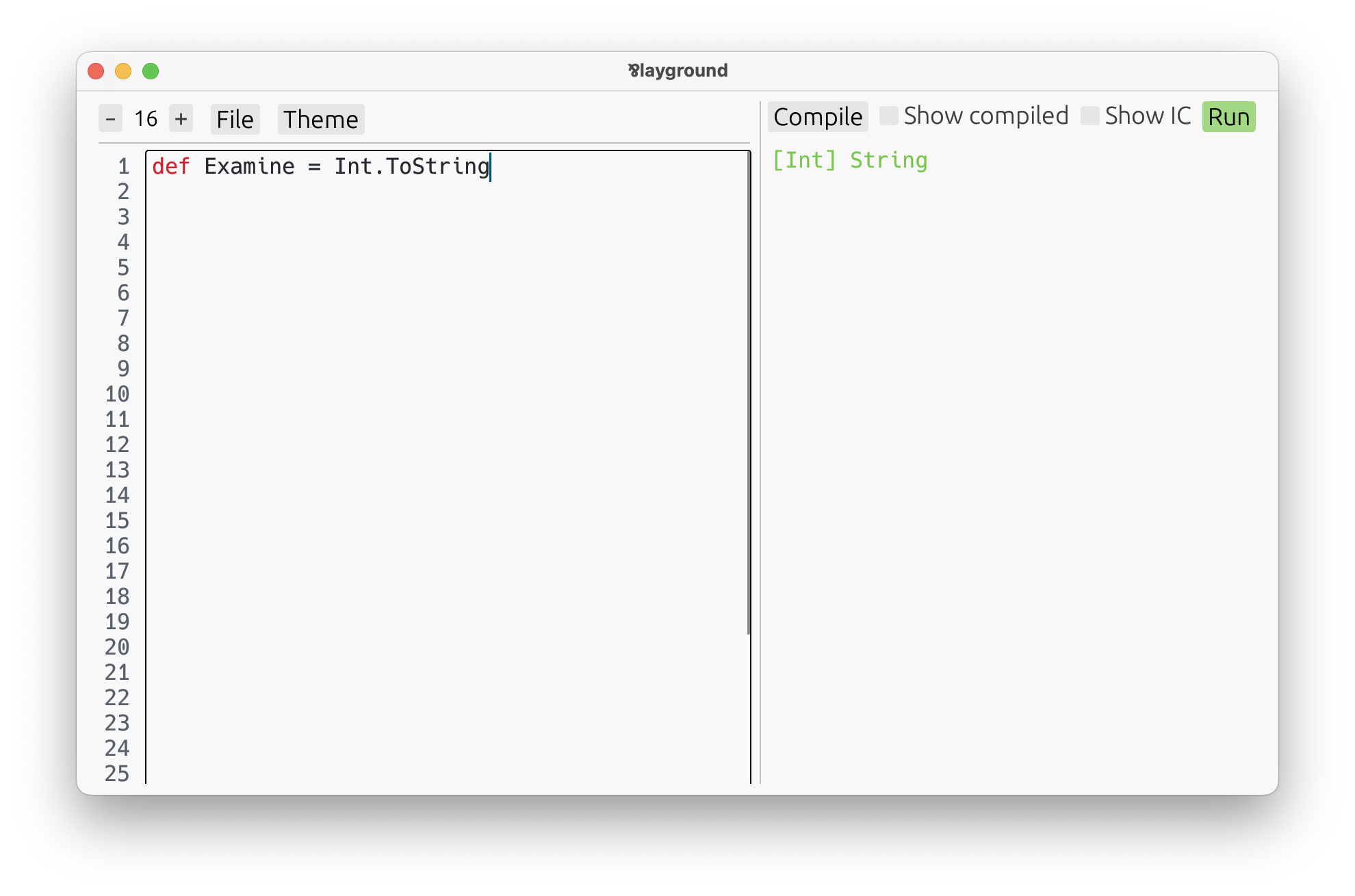 Displayed type of a built-in function